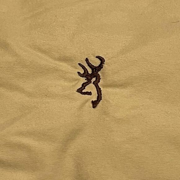 ★ Browning (Vintage) Tan Full-Zip Quilted Puffer Vest w/ Button-Up Front ★ - Picture 2 of 6